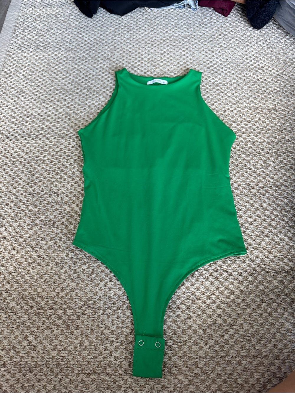 ReoRia Green Sleeveless Bodysuit